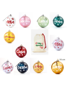 Bola Navidad personalizada (varios colores)