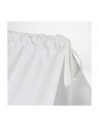 Minicuna con dosel y vestidura blanca de cremallera PIOMBINO de 80x50 cm